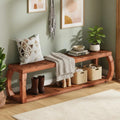 2-Tier Solid Wood Dining Bench, 59\