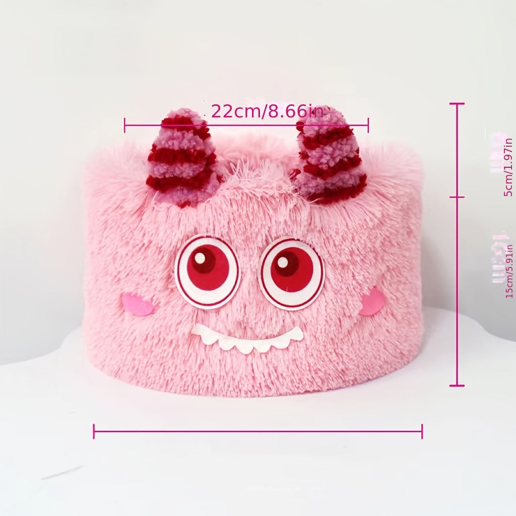 Cute Big Feet Monster Storage Basket, Woven Dopamine Flower Bucket, for Snacks Makeup Organizer, Home Desktop Decor, Gift Bucket, Shelf Baskets