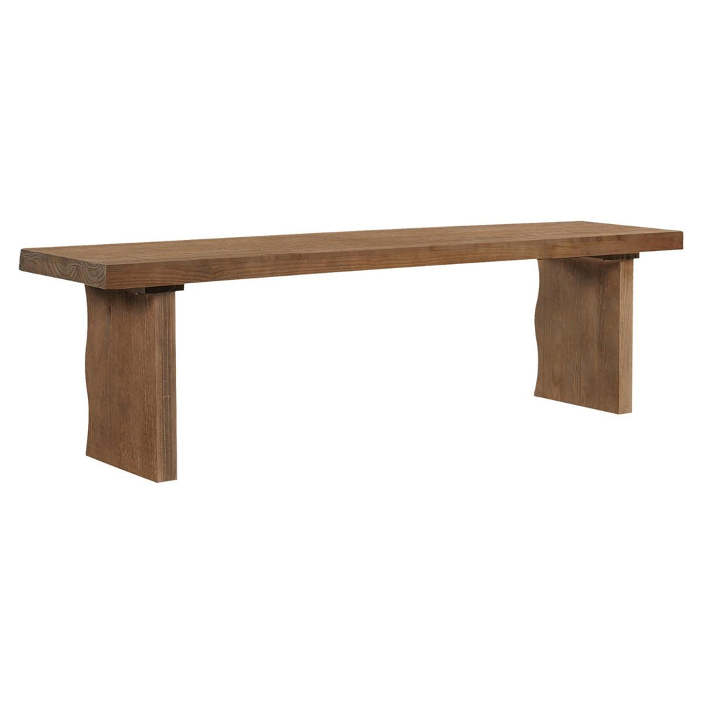 Indoor Pine Dining Bench, 62.9''L Solid Wood Seating, 350lbs Weight Capacity, Fits 3 People for Kitchen, Dining Room& Living Space