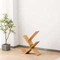 Creative Tree-Shaped Bookshelf - Curved Hardwood Bookcase with 3-Tier Storage, Space-Saving Design for Living Room, Bedroom, or Classroom Decor