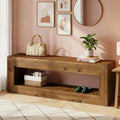 Solid Wood Entryway Bench, 47\