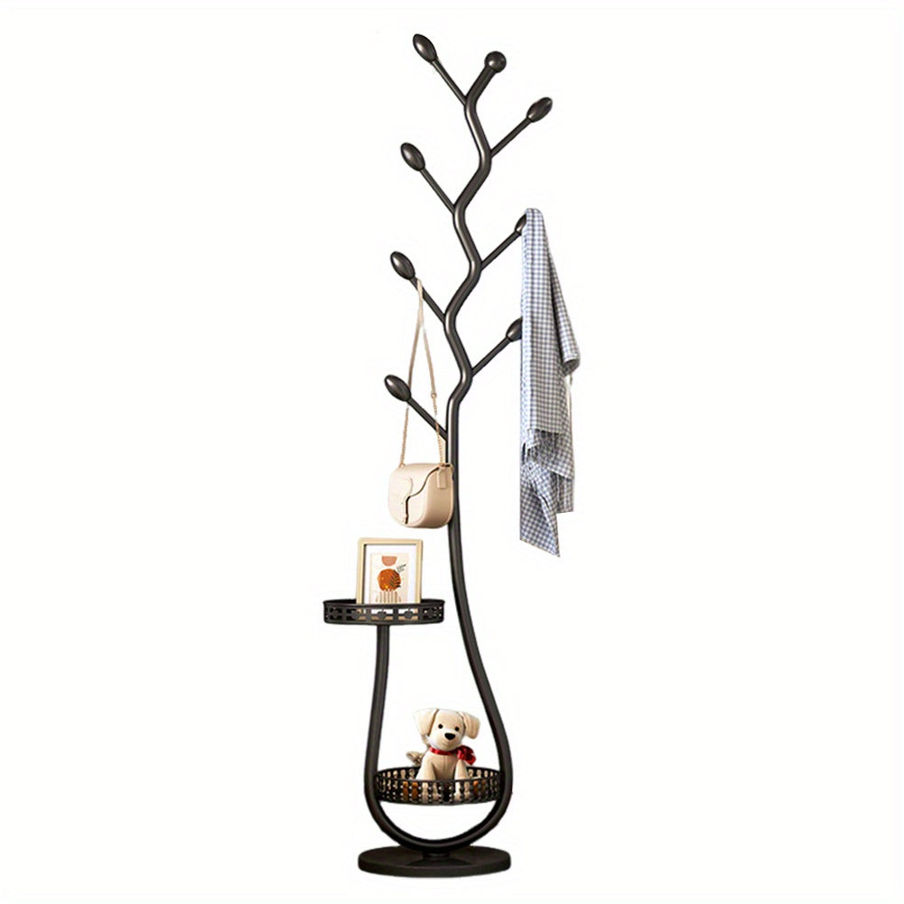 8 Hook Clothes Rack Tree Coat Storage Helper Organize Hat Tie Bag Scarf, Metal Hanger Bag Hat Holder Tree Hanger