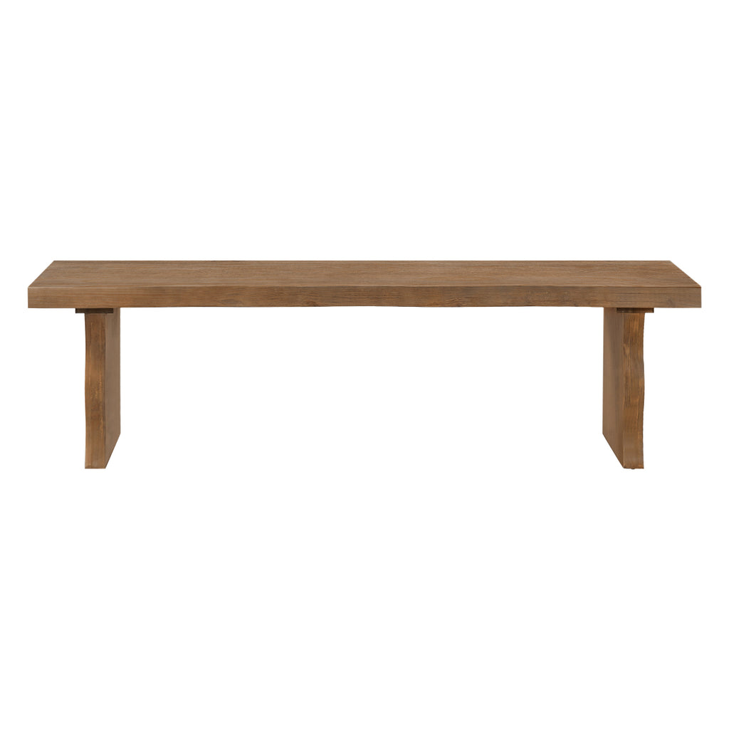 Indoor Pine Dining Bench, 62.9''L Solid Wood Seating, 350lbs Weight Capacity, Fits 3 People for Kitchen, Dining Room& Living Space