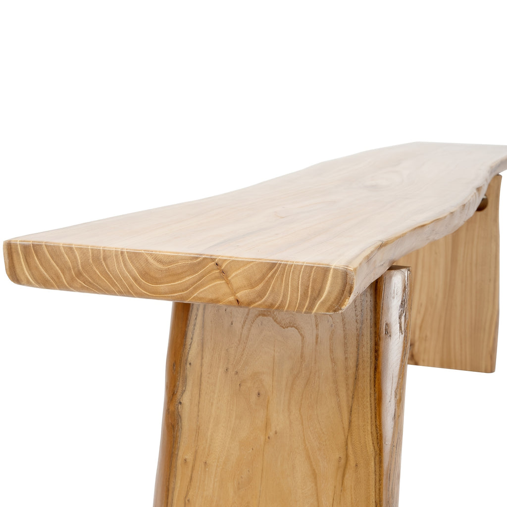 Wooden Dining Bench Solid Natural Edge Wood Dining Bench Indoor Kitchen Table Benches Entryway Benches For Rustic Home Decor Furniture