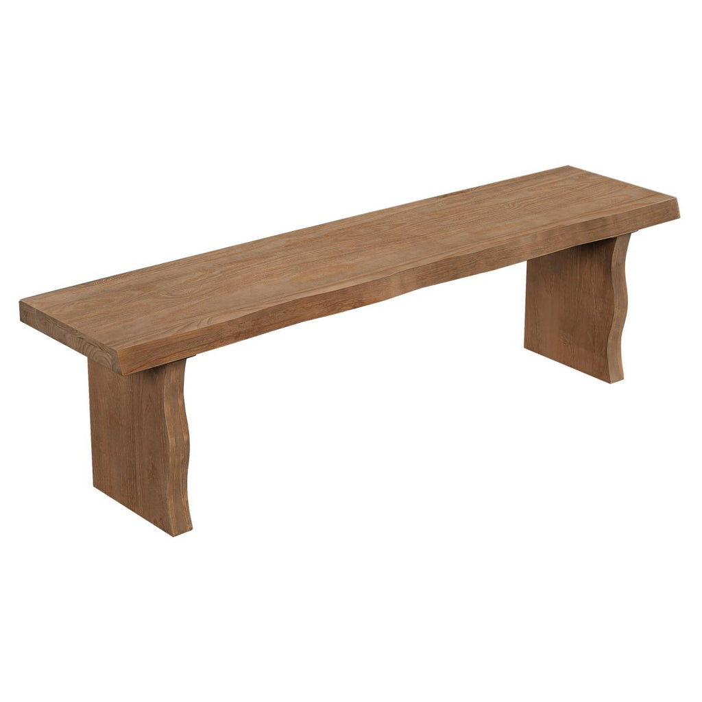 Indoor Pine Dining Bench, 62.9''L Solid Wood Seating, 350lbs Weight Capacity, Fits 3 People for Kitchen, Dining Room& Living Space