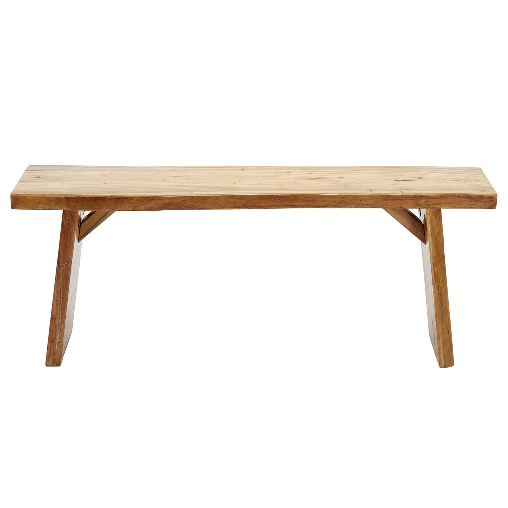 Wooden Dining Bench Solid Natural Edge Wood Dining Bench Indoor Kitchen Table Benches Entryway Benches For Rustic Home Decor Furniture