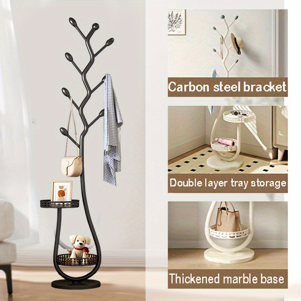 8 Hook Clothes Rack Tree Coat Storage Helper Organize Hat Tie Bag Scarf, Metal Hanger Bag Hat Holder Tree Hanger