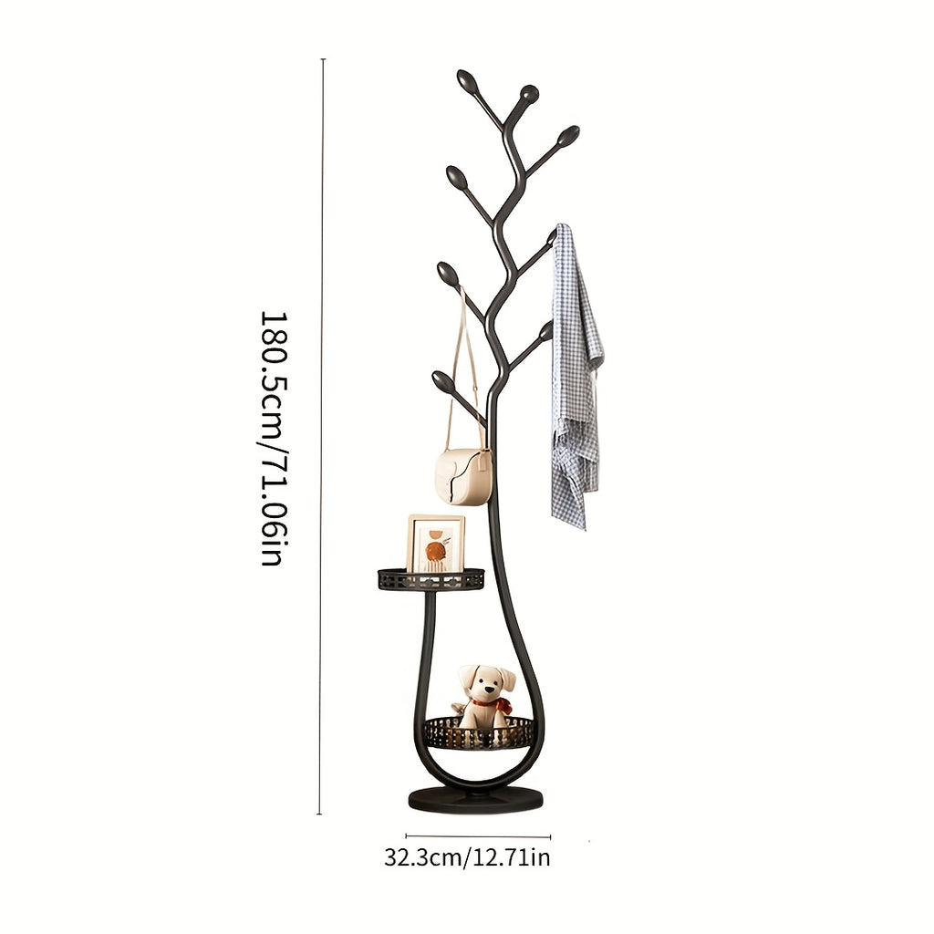 8 Hook Clothes Rack Tree Coat Storage Helper Organize Hat Tie Bag Scarf, Metal Hanger Bag Hat Holder Tree Hanger