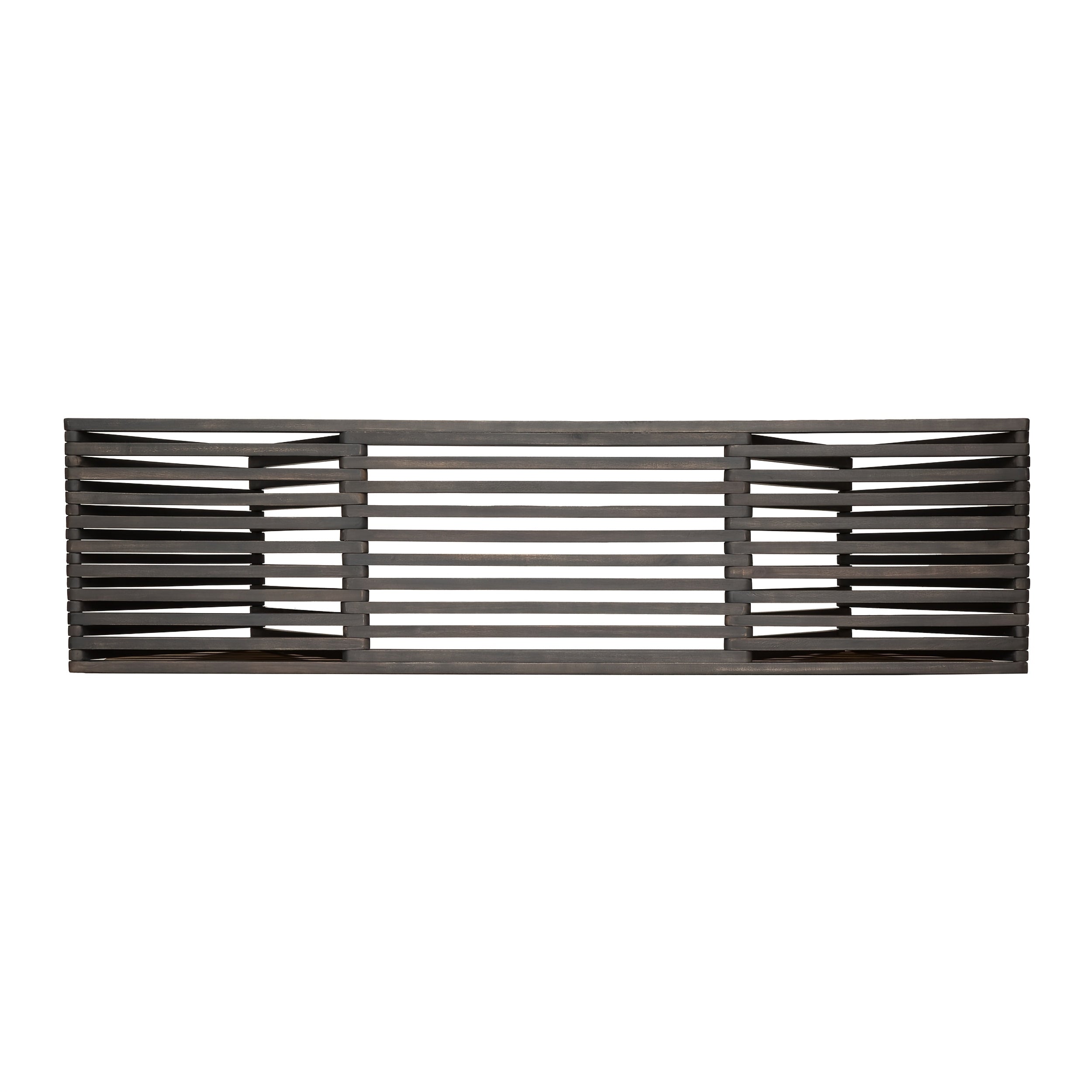 Acacia Wood Plank Design Terrace Bench | Solid and Comfortable, Fashionable Geometric Creativity, Elegant and Durable Multi-functional Outdoor Decorative Bench, Dining Chair, Leisure Balcony Garden Chair, Brown Hardwood