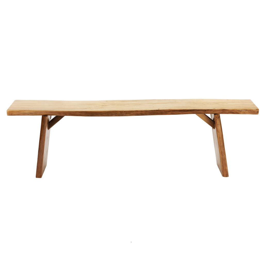 Wooden Dining Bench Solid Natural Edge Wood Dining Bench Indoor Kitchen Table Benches Entryway Benches For Rustic Home Decor Furniture