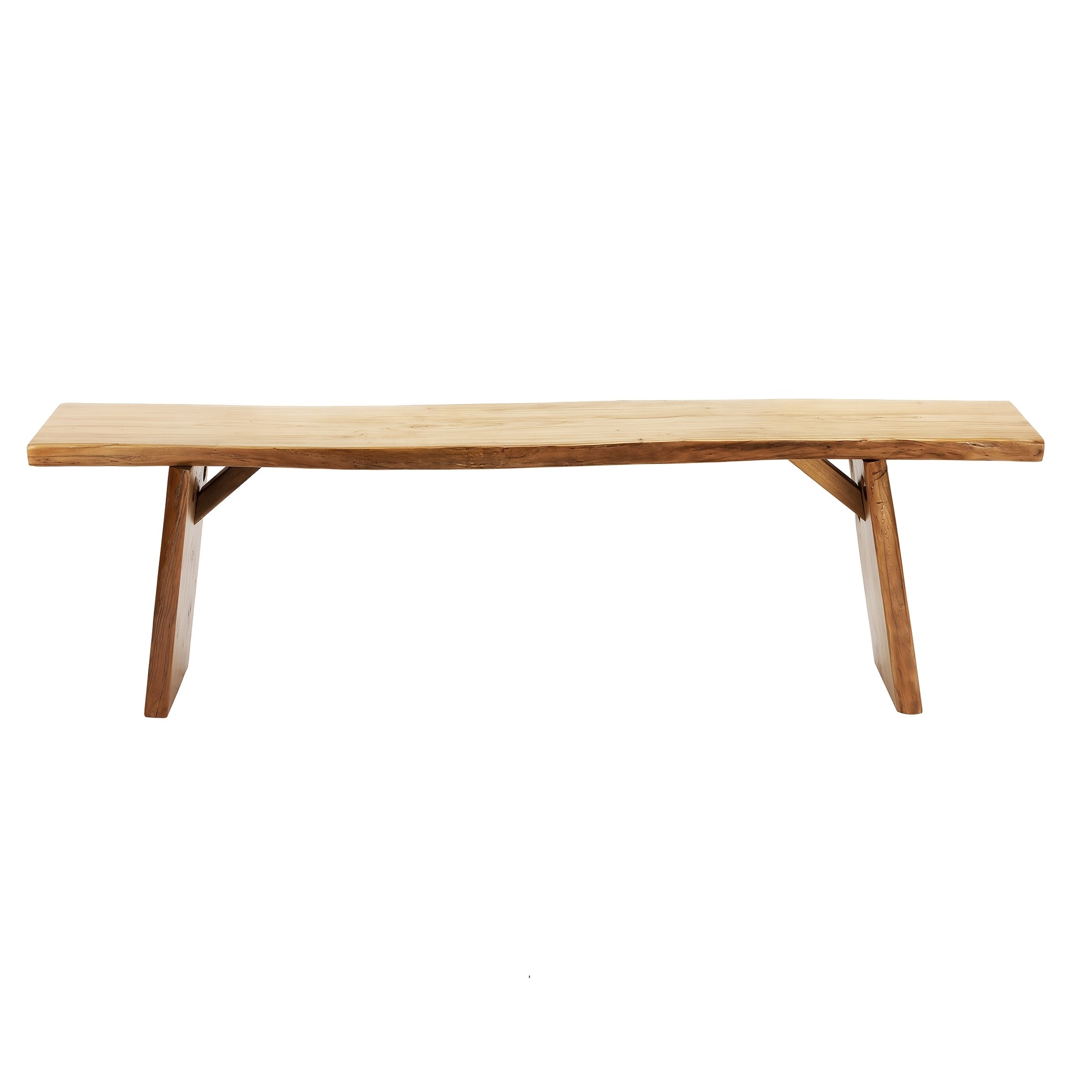 Wooden Dining Bench Solid Natural Edge Wood Dining Bench Indoor Kitchen Table Benches Entryway Benches For Rustic Home Decor Furniture